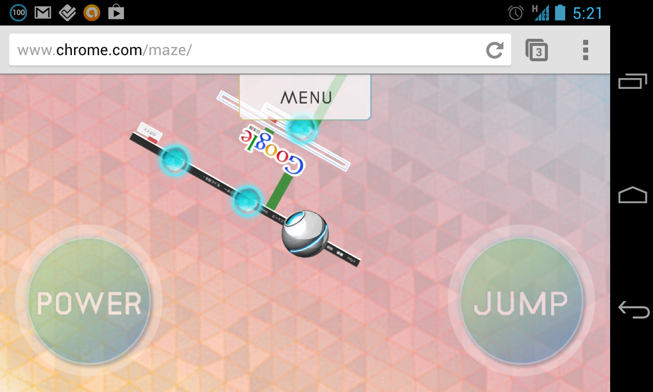 あらゆるwebサイトを迷路にしてスマートフォンでボールを操作してクリアを目指すchrome Experiment Dream Seed