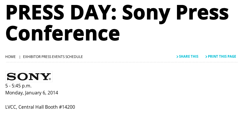PRESS_DAY__Sony_Press_Conference_-_2014_International_CES__January_7-10