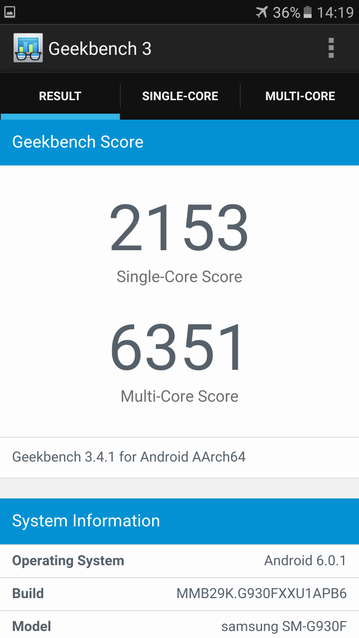 galaxy s6 vs s7 geekbench galaxy s6 vs s7 geekbench
