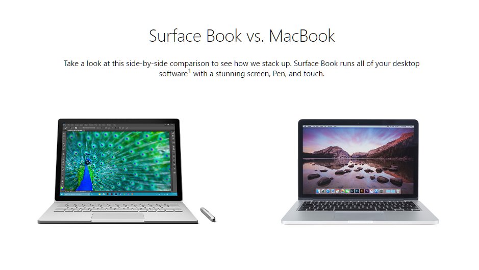 Surface book vs Macbook