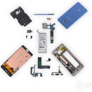 iFixitがGalaxy Note FEを分解。バッテリサイズの減少以外はNote 7そのもの