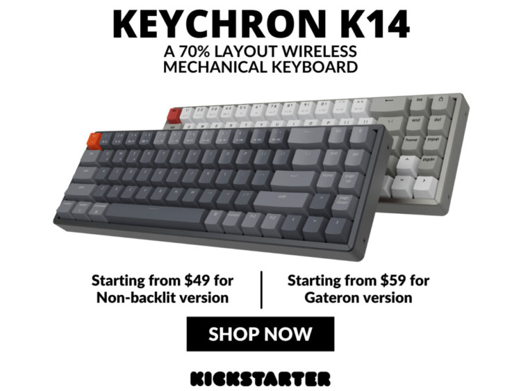 70％メカニカルキーボード、Keychron K14がKickstarterでクラファン開始 – Dream Seed.